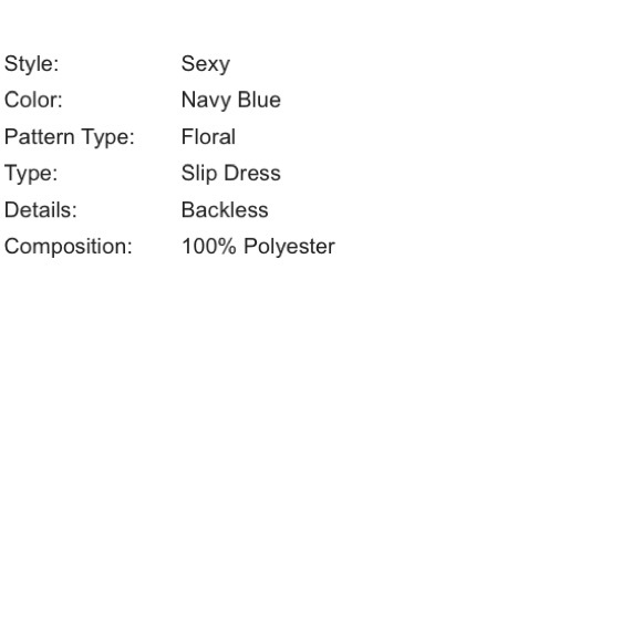 🆕Botanical night gown v back cami strap dress - Picture 7 of 7